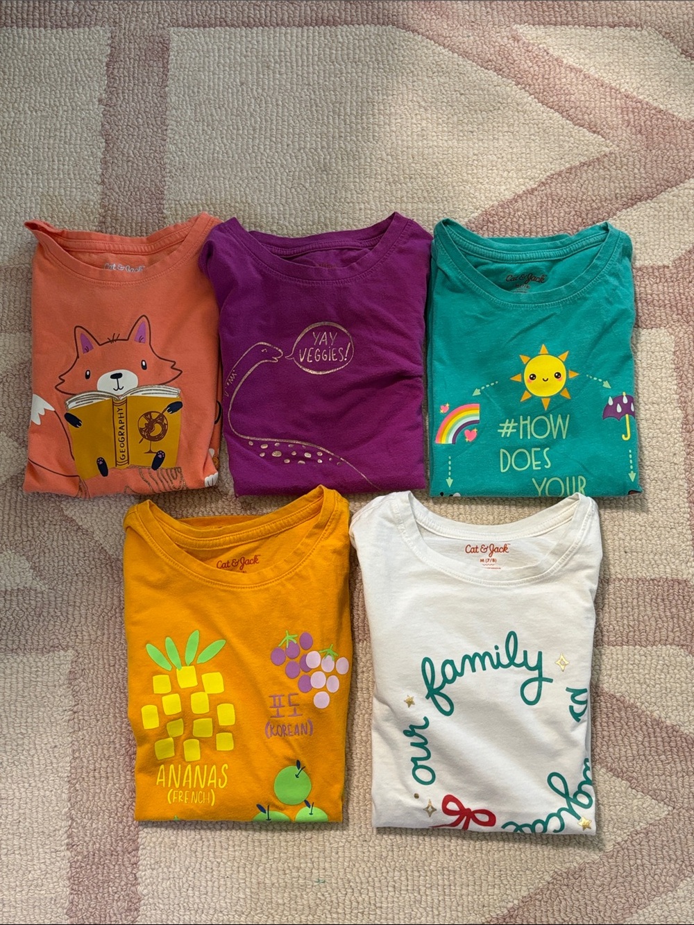 Cat & Jack Various Girls' Short and Long Sleeve Tees